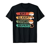 Comer dormir Nigiri Repeat | Comida japonesa | Sushi Sashimi Camiseta