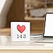 143 I Love You Gifts,Valentine's Day Wood Table Sign,Love Wooden Decor,Couples Gift Ideas,Wedding Gifts for Couple,Love Decorations for Home Bedroom Shelf Desk Decor