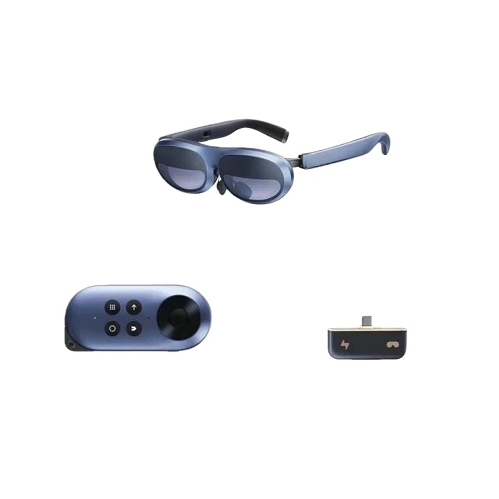 Max 3D AR Smart Glasses 215" Max Screen VR All-in-One With 120 Hz Refresh Rate&1080P FHD Micro-OLED For Phones/Switch/PS5(HUB Station)