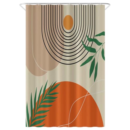 Loti Living Anti-Schimmel-Duschvorhang, 120x200 cm, texturiertes Wasserabweisendes Polyester, inkl. Ringe