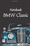  Notebook car BMW classic BMW Audi Porsche Ferrari Volvo Saab Volkswagen VW Maserati Alfa Romeo Jeep Sports car ,Journal 100 pages