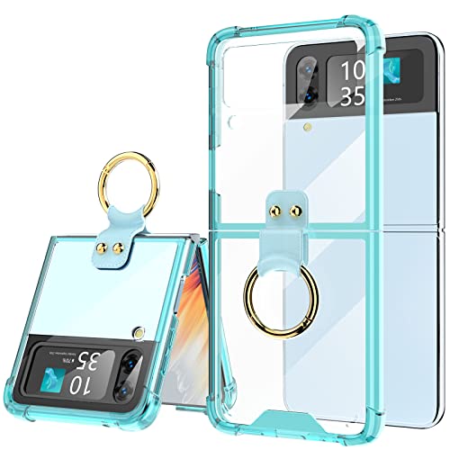 Coque de protection Galaxy Z Flip 4 avec anneau pour éviter les chutes accidentelles