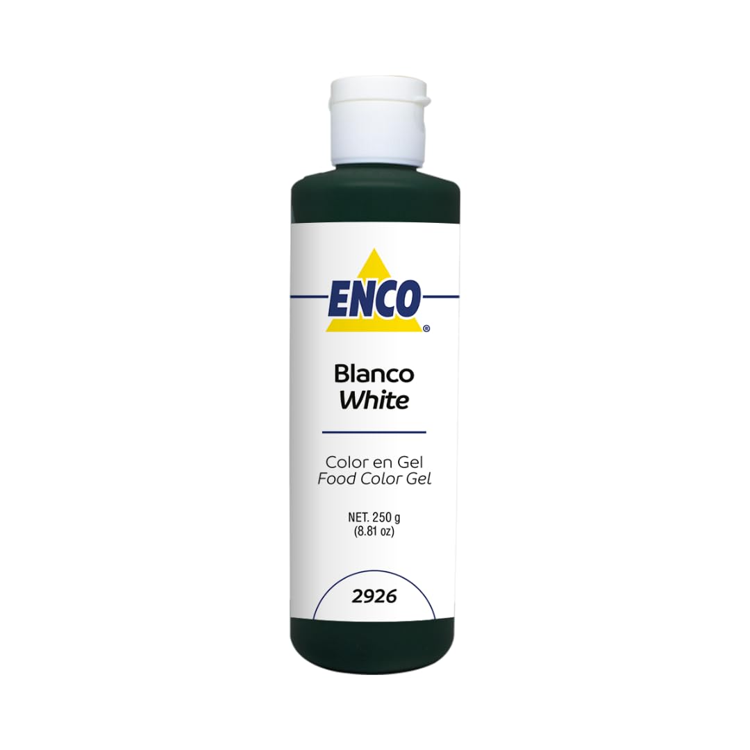 ENCO GEL FOOD COLOR 8.8 OZ (WHITE 2926)