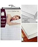 ADP Home - Funda de colchón “cutí” con cremallera “L” (para cama de 90 cm),blanco