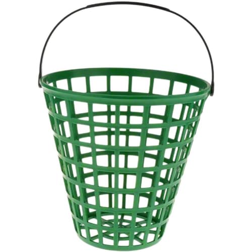 Golf Ball Basket, Golf Ball Storage Bucket Container with Handle Outdoor Golf Range Baskets Golf Ball Carrying Buckets Golf Club Accessories