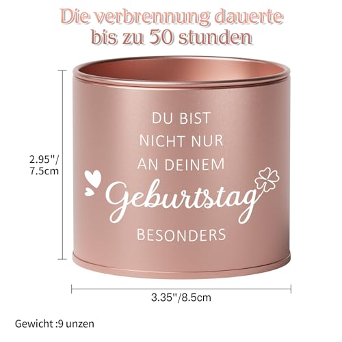 Funnli Geburtstagsgeschenk für Frauen, 9OZ Duftkerzen Geschenke für Frau Freundin Mama Schwester Tochter zur 18 20 30 40 50 Geburtstag, Beste Freundin Geburtstag Geschenk