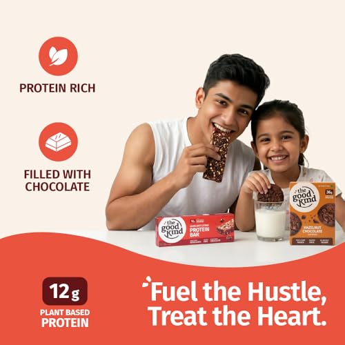 Image of The Good Kind Hazlnut Chocolate Cookies (1 Pack) & Hazelnut Citrus Protein Bar (2 Pack), Nutty Protein Snack, Perfect for Snacking, Gluten Free Snacking, Palm Oil free & Vegan (Combo Pack of 3)