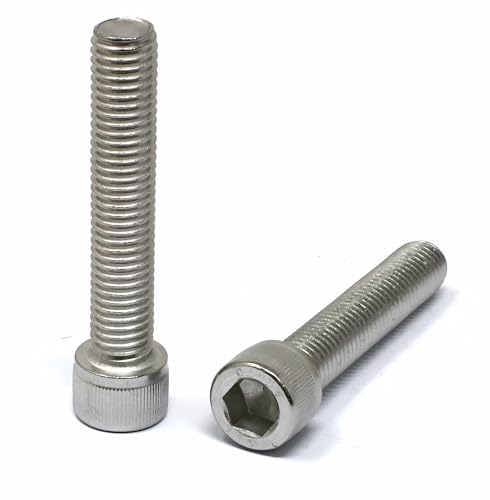 Image of iexcell 5 Pcs M12 x 65mm Thread Pitch 1.75 mm Stainless Steel 304 Hex Socket Head Cap Screws Bolts Kit