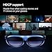 Rokid Max AR Glasses Blue, Smart Video Glasses with 360'' Micro-OLED Virtual Theater, 50° FOV, 600nits Brightness, Display Compatibility with iOS Mac ipad Android, Consoles and Computers