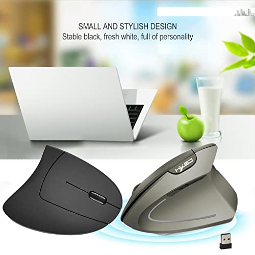 Mouse sem fio Almencla 2,4 GHz óptico vertical para jogo/escritório mouse com 3 DPIs ajustáveis: 800