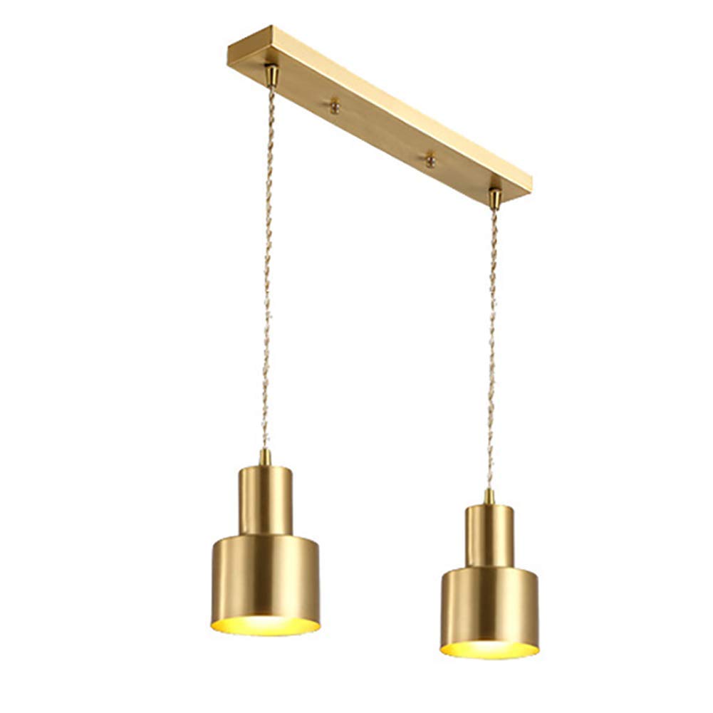 Luz de techo creativa ajustable con portalámparas E27 dorado de hierro para interior