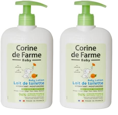 Corine de Farme Lait de Toilette Hydratant au Calendula Apaisant - 500 ml (Lot de 2)