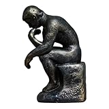 Acabado de pátina verde antiguo: añade un aspecto atemporal de calidad de museo que resalta el intrincado modelado de músculos, pliegues y expresión de Rodin.