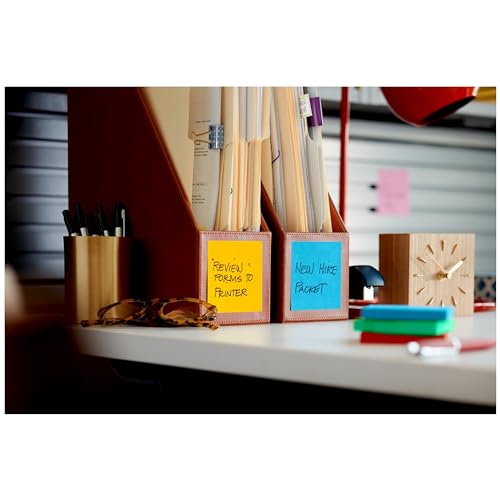 Post-it Notas super adesivas, 12 blocos de notas adesivos, 7,6 x 7,6 cm, ideais para organização em
