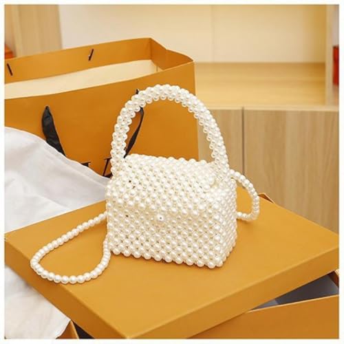 Image of Mahalakshmi Crystal Purses For Women | Pearl Beaded Crossbody Bags For Ladies Girls. Handmade purse for girls and women