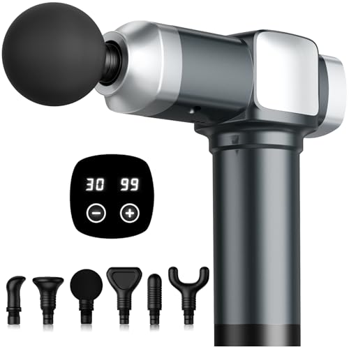 Deep Tissue Massage Gun with 30 Speeds & Attachments