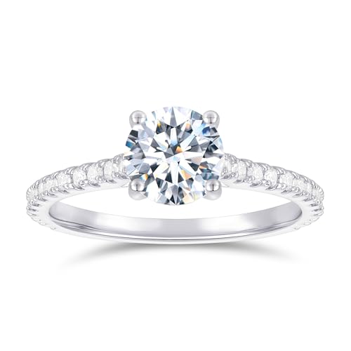 Lispark 14K S[h 1.0CT EhJbg AbTiCg O 14K zCgS[h AbTiCg w 1Jbg 6.5mm Eh AbTiCg O p, zCgS[h S[h AbTiCgB z