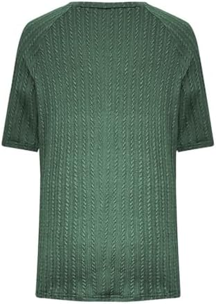 Women Summer Tops y2k Casual Solid Round Neck Pullover Loose Fashion Short Sleeve Elegant Dressy Business Tunic Blouse Print