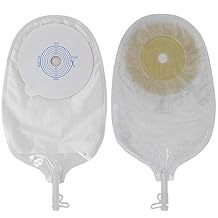 YEY Urostomy Supplies Medicals Drainable Pouch Ostomy Stoma Bags One Piece System Cut-to-FitMax Cut 45mm 10PCS