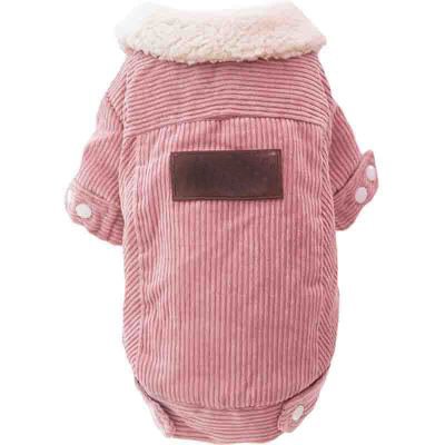 YUECUTE - Abrigo para mascotas en pana, borrego y cachemira, para perros de tamaño pequeño y mediano, estilo vintage