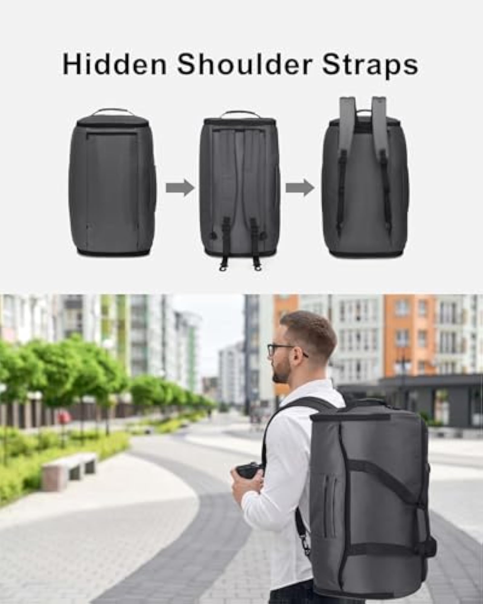 Convertible Garment Duffle Bags for Travel
