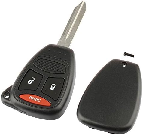 Capa de Chave Canivete com 3 Botões para Dodge Caliber, Dakota, Durango, Magnum, Nitro e Ram KOBDT04A