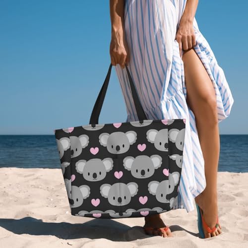 Sac de plage koalas mignons grand sac fourre-tout pour ne plus manquer de place