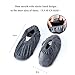 PlasMaller 5 Pairs Non Slip Washable Reusable Shoe Covers For Household Thickened Boot Covers, 5 Colors, L