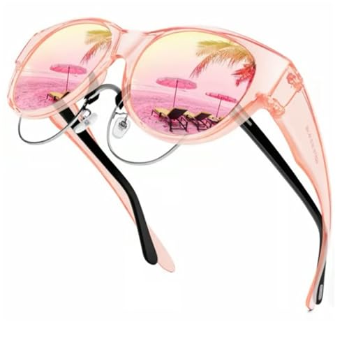 Filterseed Sunglasses, Polarized Protection Trendy Round Cat-eye Sunglasses, Polarized Sunglass Fit Over Glasses3
