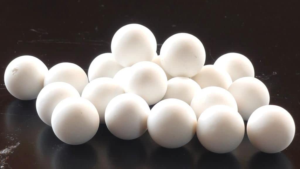 10mm Keramikkugeln, ceramic balls, 99% Al2O3, rund, matt, Mahlkugeln, weiß, [1,0kg]