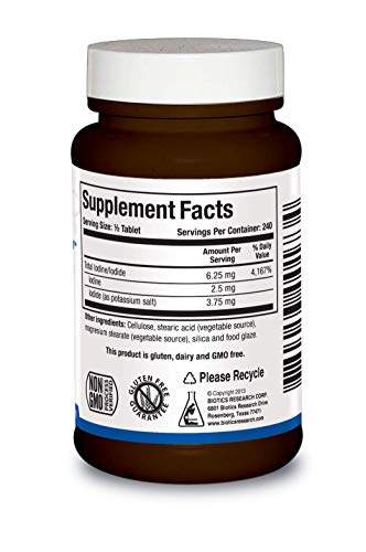 Biotics Research Iodizyme Hp Iodine, Thyroid Support, Cellular Metabolism, Promotes Energy, Supports Metabolic Function, T3, T4, Tsh 120 Tablets #TOP1