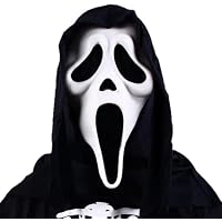 GNALIA Ghostface, Máscara De Halloween Blanca, Talla Única Para