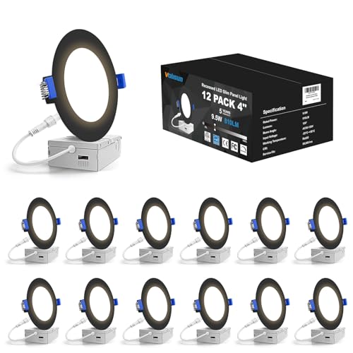 Image of VOLISUN 12 Pack 4 inch Recessed Lighting, 5CCT, 9.5W Eqv 80W, 810LM