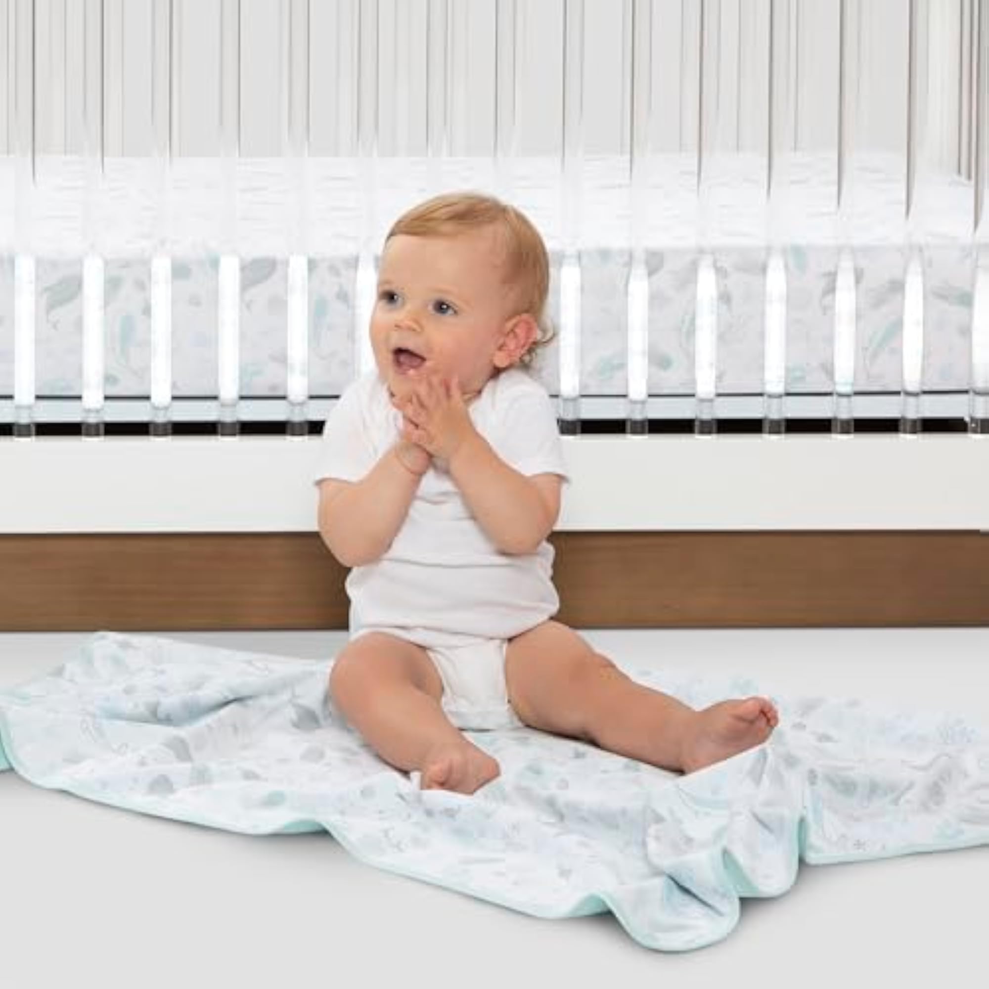 100% Organic Jersey Cotton Baby Receiving Blankets