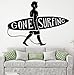 Surfen Surf Wandaufkleber Surfer Vinyl Aufkleber Surfen Sport Aufkleber Surfbrett Wandaufkleber Wellen Dekoration57x42cm