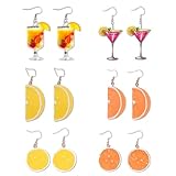 Boucles d'oreilles orange Aérol, tranches d'orange, boucles d'oreilles fruits