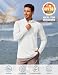 TACVASEN Herren UV Shirts Langarm mit 1/4 Zip Atmungsaktiv Sonnenschutz Outdoor Wasser Fishing Oberteil Rash Guards, Weiß, L