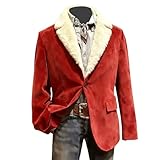 Sfascumop Christmas Blazer Christmas Jacket For Men Santa Jacket Santa Coat Mens Suit Sport Coat * Red X-Large