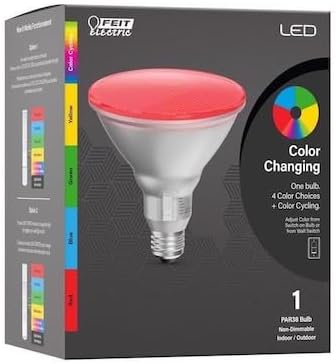Feit Electric PAR38 E26 (Medium) Floodlight Color Changing 90 Watt Equivalence 1 pk