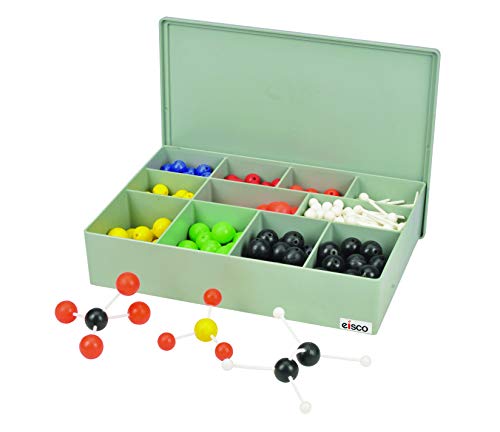 EISCO Organic and Inorganic Chemistry Molecular Atomic Model Set - 520 Pieces with Hard Plastic Case