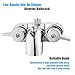 Bathcock Clawfoot Tub Shower Diverter Kit, 3 3/8