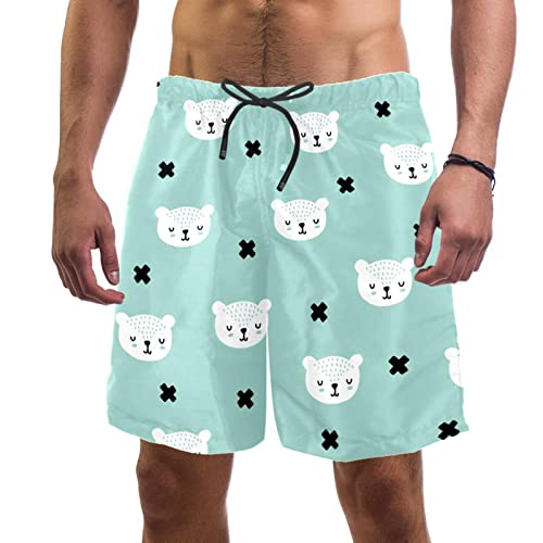 Maillots de bain ours homme court short de plage léger