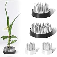 AMONENZ 4 Stück Steckigel Blumen, Rund Blumen Frosch Edelstahl, 3 Größen Ikebana Blumenhalter, Blumenarrangement Werkzeug für Haus, Garten, Hotel