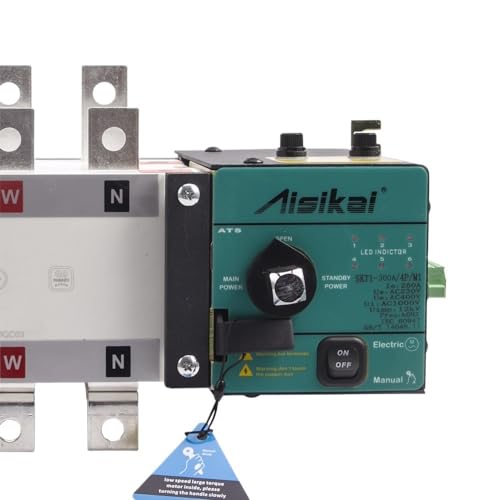 250A 300A 4P ATS Dual Power Automatic Transfer Switch AC220V Single Phase 3 Phase Control Board Diesel Generator Parts(300 4P)
