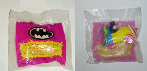 Batman Penguin Umbrella Roto Roadster McDonalds Happy Meal Toy 1991
