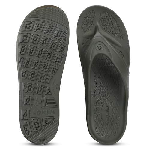 Image of Aqualite AL-1251 Slippers for Men with Comfotable Sole Slip-On Flat Flip Flops, Sliders, Chappal & Comfortable Slipper for Men