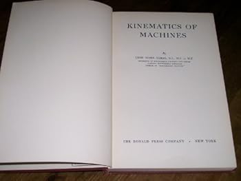 Hardcover Kinematics of machines Book