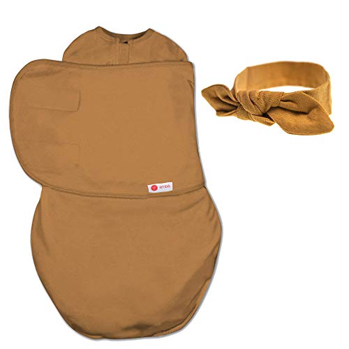 Image of embé Headband and Swaddle Bundle (Sand)