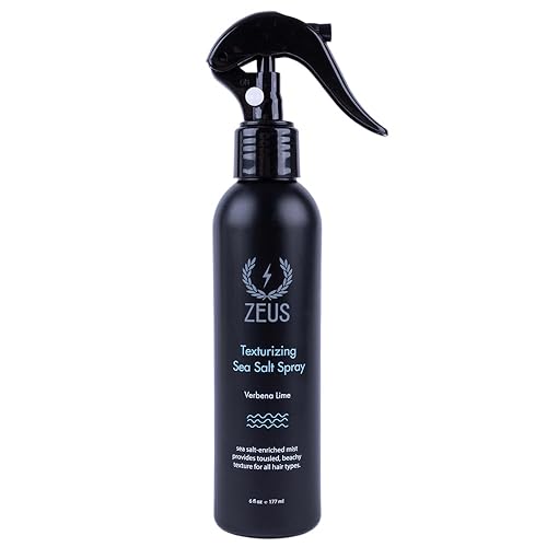 ZEUS Spray texturizante para el cabello con sal marina, vaporizador profesional y estilizador, mejora la textura y el volumen para cabello playero