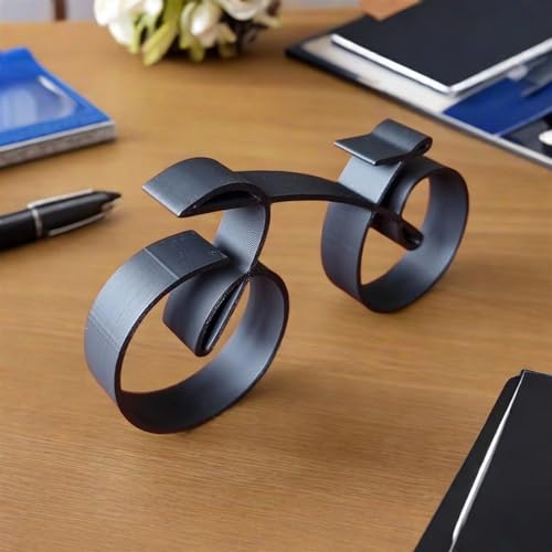 Escultura Bicicleta Minimalista de Alambre Negro miniatura 6